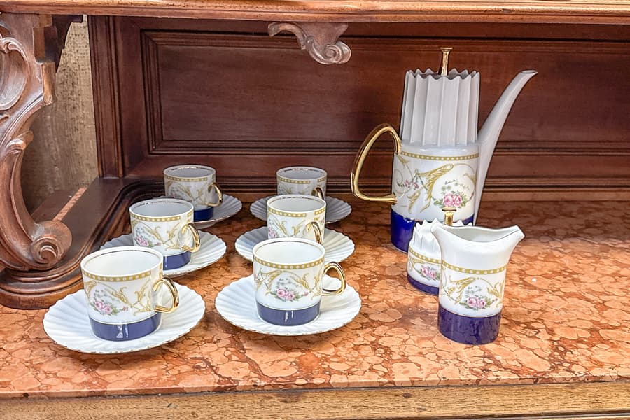 Porzellan Kaffeeservice, 15-teilig